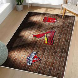 MLB St. Louis Cardinals Area Rug Non-Slip Baseball Carpet Home Decor Gift Idea For Fans SLC53