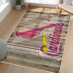 MLB St. Louis Cardinals Area Rug Non-Slip Baseball Carpet Home Decor Gift Idea For Fans SLC58