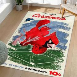 MLB St. Louis Cardinals Area Rug Non-Slip Baseball Carpet Home Decor Gift Idea For Fans SLC61