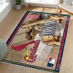 MLB St. Louis Cardinals Area Rug Non-Slip Baseball Carpet Home Decor Gift Idea For Fans SLC7