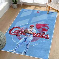 MLB St. Louis Cardinals Area Rug Non-Slip Baseball Carpet Home Decor Gift Idea For Fans SLC71