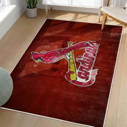 MLB St. Louis Cardinals Area Rug Non-Slip Baseball Carpet Home Decor Gift Idea For Fans SLC72