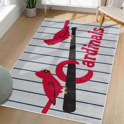 MLB St. Louis Cardinals Area Rug Non-Slip Baseball Carpet Home Decor Gift Idea For Fans SLC73