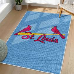 MLB St. Louis Cardinals Area Rug Non-Slip Baseball Carpet Home Decor Gift Idea For Fans SLC76