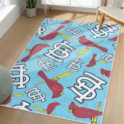 MLB St. Louis Cardinals Area Rug Non-Slip Baseball Carpet Home Decor Gift Idea For Fans SLC77