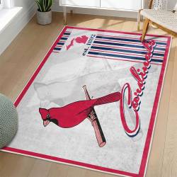 MLB St. Louis Cardinals Area Rug Non-Slip Baseball Carpet Home Decor Gift Idea For Fans SLC78