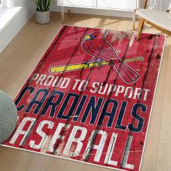 MLB St. Louis Cardinals Area Rug Non-Slip Baseball Carpet Home Decor Gift Idea For Fans SLC79