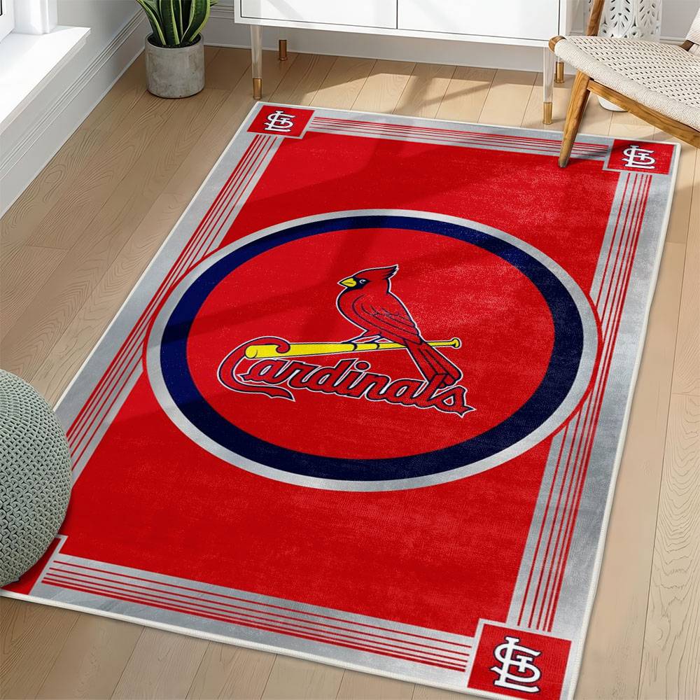 MLB St. Louis Cardinals Area Rug Non-Slip Baseball Carpet Home Decor Gift Idea For Fans SLC8