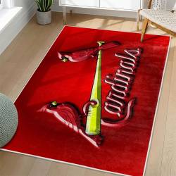 MLB St. Louis Cardinals Area Rug Non-Slip Baseball Carpet Home Decor Gift Idea For Fans SLC81