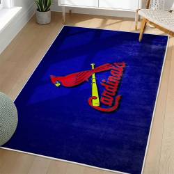 MLB St. Louis Cardinals Area Rug Non-Slip Baseball Carpet Home Decor Gift Idea For Fans SLC84