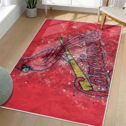 MLB St. Louis Cardinals Area Rug Non-Slip Baseball Carpet Home Decor Gift Idea For Fans SLC87