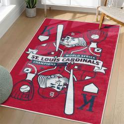 MLB St. Louis Cardinals Area Rug Non-Slip Baseball Carpet Home Decor Gift Idea For Fans SLC88