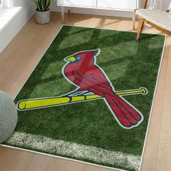 MLB St. Louis Cardinals Area Rug Non-Slip Baseball Carpet Home Decor Gift Idea For Fans SLC89