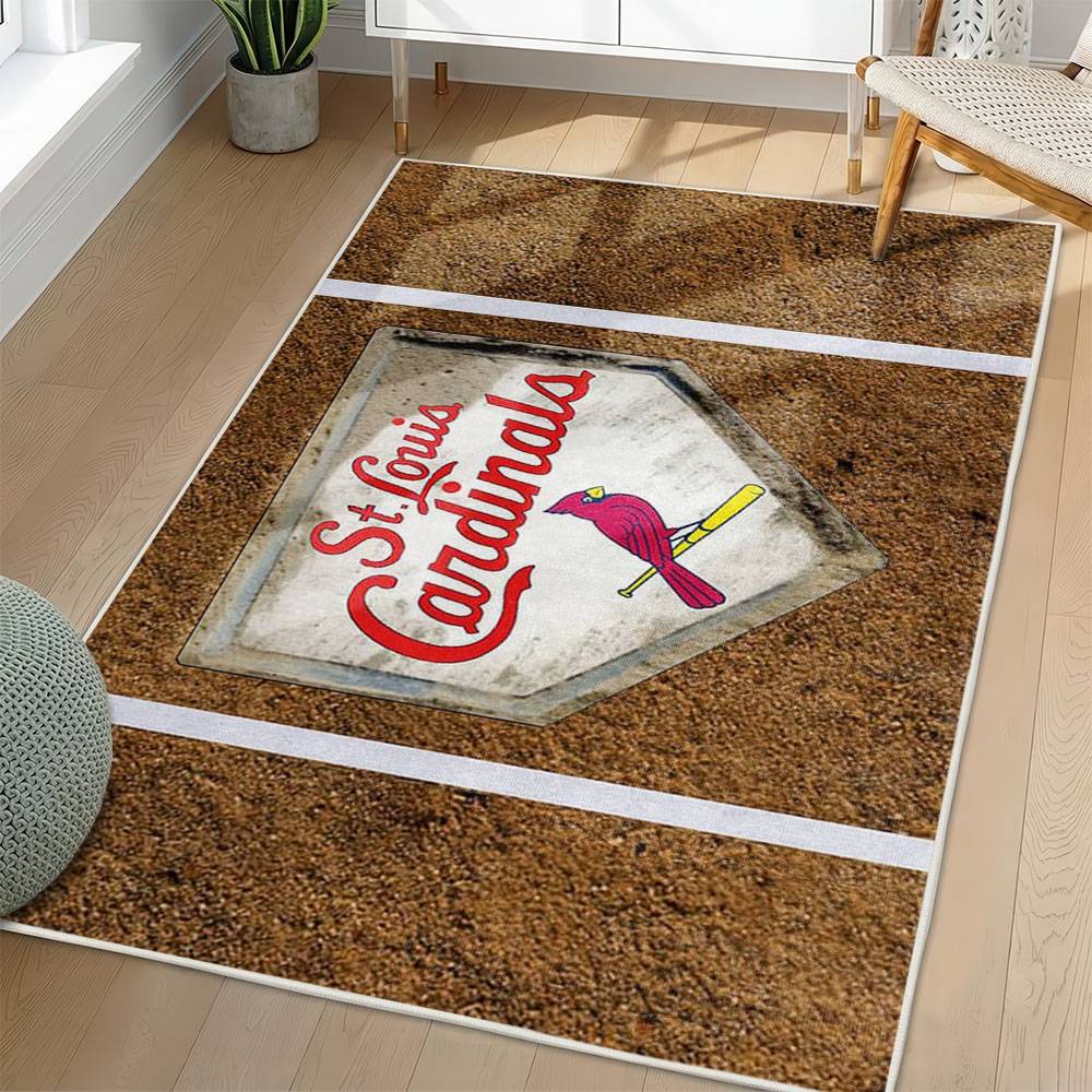 MLB St. Louis Cardinals Area Rug Non-Slip Baseball Carpet Home Decor Gift Idea For Fans SLC9