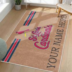 MLB St. Louis Cardinals Area Rug Non-Slip Baseball Carpet Home Decor Gift Idea For Fans SLC97