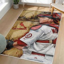 MLB St. Louis Cardinals Area Rug Non-Slip Baseball Carpet Home Decor Gift Idea For Fans SLC98