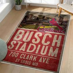 MLB St. Louis Cardinals Area Rug Non-Slip Baseball Carpet Home Decor Gift Idea For Fans SLC99