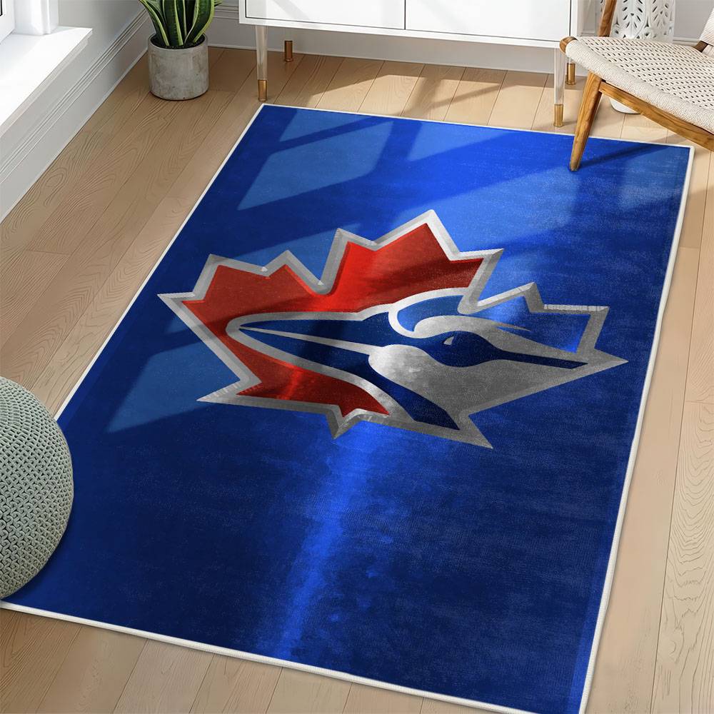 MLB Toronto Blue Jays Area Rug Non-Slip Baseball Carpet Home Decor Gift Idea For Fans TBJ101