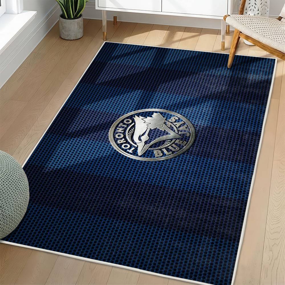 MLB Toronto Blue Jays Area Rug Non-Slip Baseball Carpet Home Decor Gift Idea For Fans TBJ106