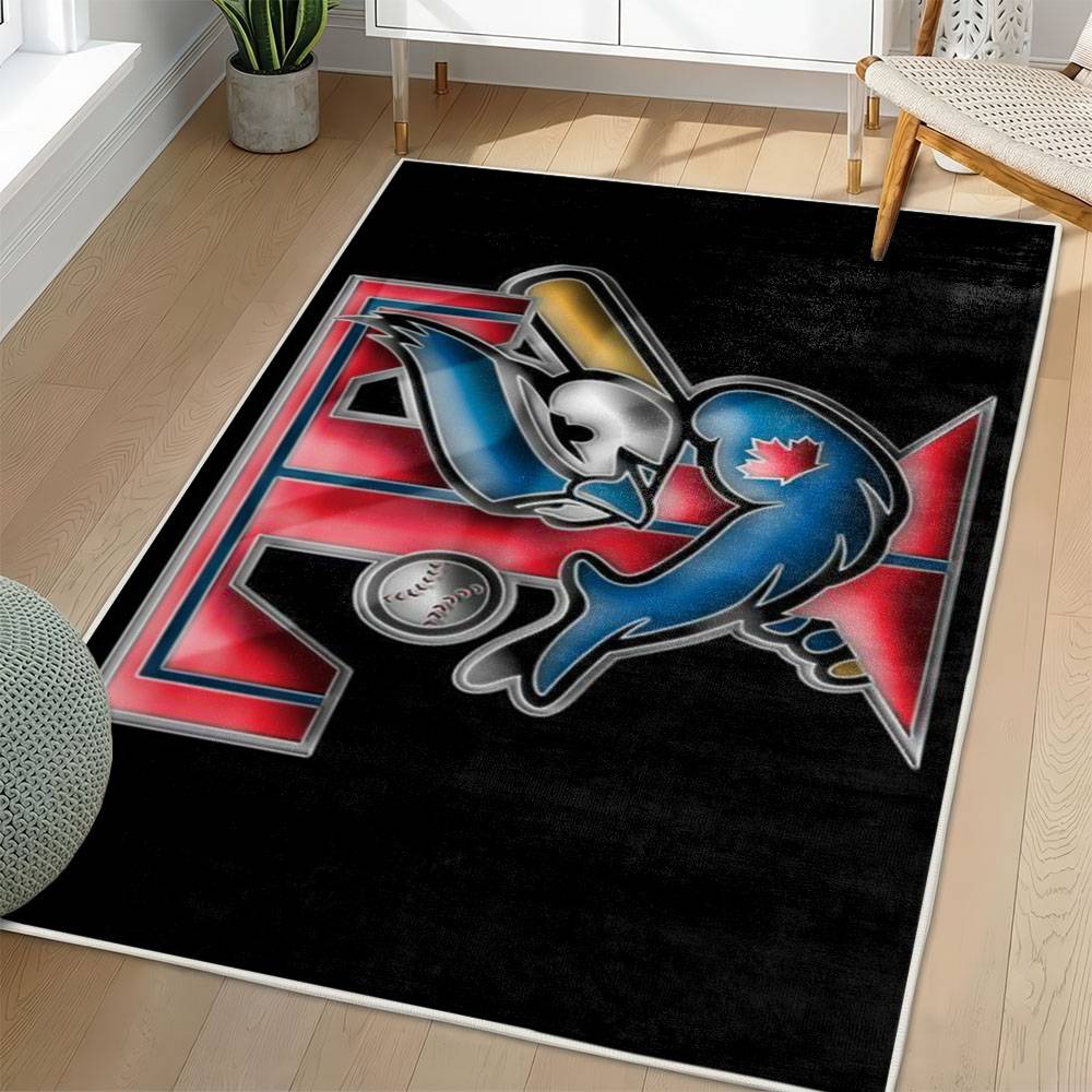 MLB Toronto Blue Jays Area Rug Non-Slip Baseball Carpet Home Decor Gift Idea For Fans TBJ107
