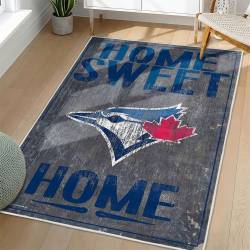 MLB Toronto Blue Jays Area Rug Non-Slip Baseball Carpet Home Decor Gift Idea For Fans TBJ114