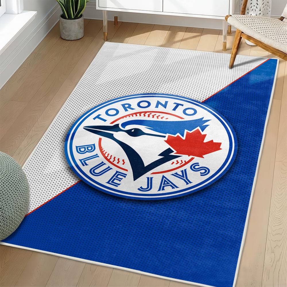 MLB Toronto Blue Jays Area Rug Non-Slip Baseball Carpet Home Decor Gift Idea For Fans TBJ115