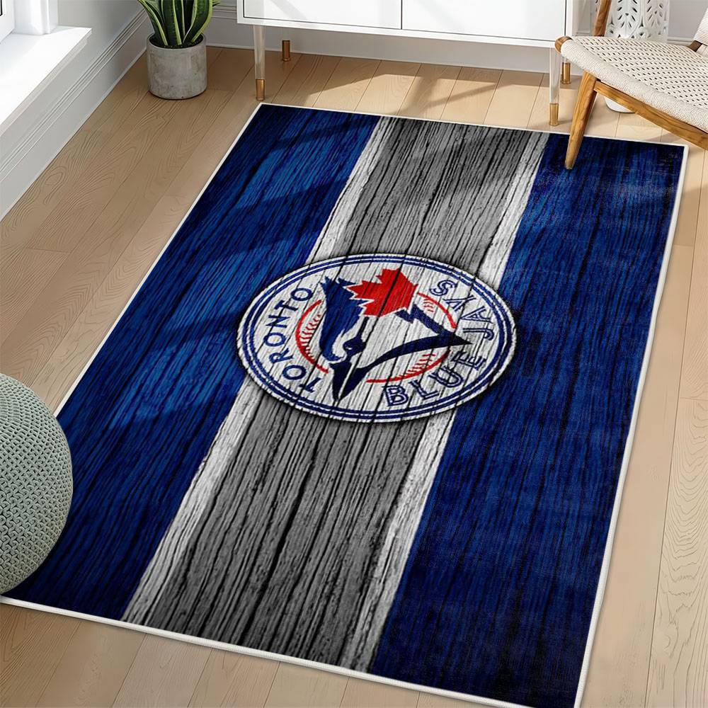 MLB Toronto Blue Jays Area Rug Non-Slip Baseball Carpet Home Decor Gift Idea For Fans TBJ116