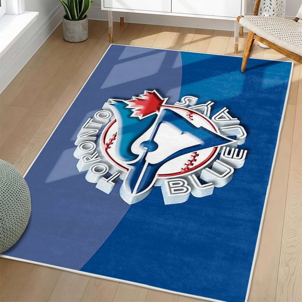 MLB Toronto Blue Jays Area Rug Non-Slip Baseball Carpet Home Decor Gift Idea For Fans TBJ119