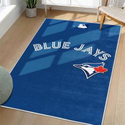 MLB Toronto Blue Jays Area Rug Non-Slip Baseball Carpet Home Decor Gift Idea For Fans TBJ120