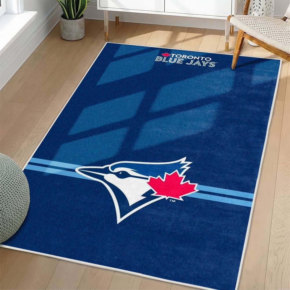 MLB Toronto Blue Jays Area Rug Non-Slip Baseball Carpet Home Decor Gift Idea For Fans TBJ121