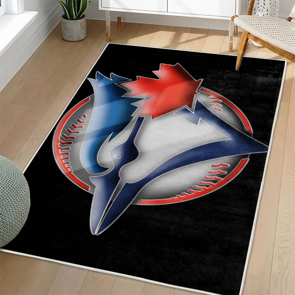 MLB Toronto Blue Jays Area Rug Non-Slip Baseball Carpet Home Decor Gift Idea For Fans TBJ125