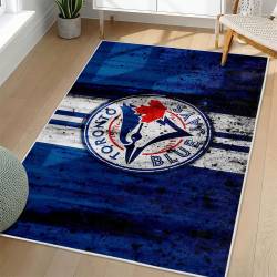 MLB Toronto Blue Jays Area Rug Non-Slip Baseball Carpet Home Decor Gift Idea For Fans TBJ127