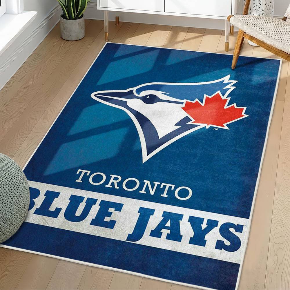 MLB Toronto Blue Jays Area Rug Non-Slip Baseball Carpet Home Decor Gift Idea For Fans TBJ130
