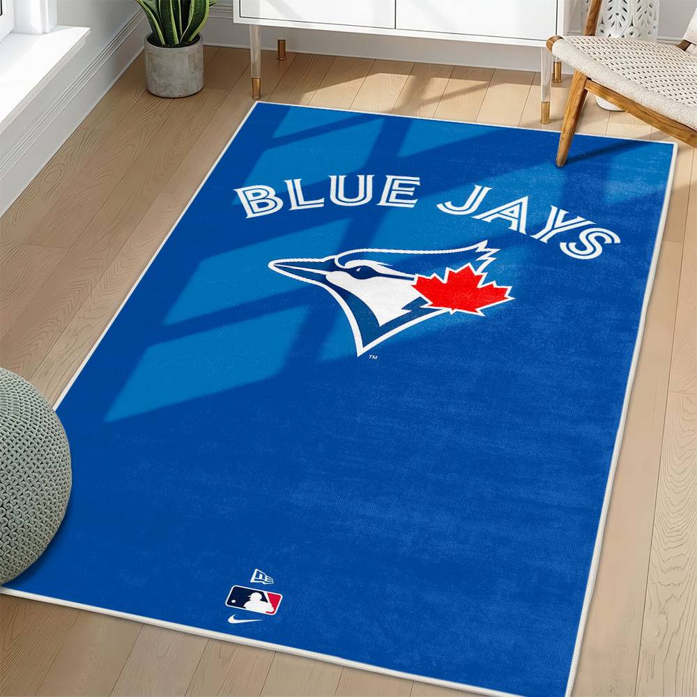MLB Toronto Blue Jays Area Rug Non-Slip Baseball Carpet Home Decor Gift Idea For Fans TBJ131