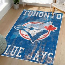 MLB Toronto Blue Jays Area Rug Non-Slip Baseball Carpet Home Decor Gift Idea For Fans TBJ136