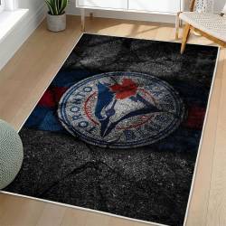MLB Toronto Blue Jays Area Rug Non-Slip Baseball Carpet Home Decor Gift Idea For Fans TBJ137