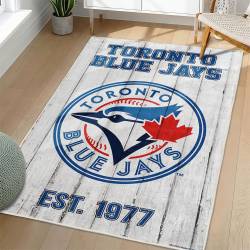 MLB Toronto Blue Jays Area Rug Non-Slip Baseball Carpet Home Decor Gift Idea For Fans TBJ139