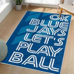 MLB Toronto Blue Jays Area Rug Non-Slip Baseball Carpet Home Decor Gift Idea For Fans TBJ142