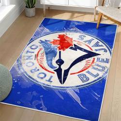 MLB Toronto Blue Jays Area Rug Non-Slip Baseball Carpet Home Decor Gift Idea For Fans TBJ147