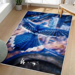 MLB Toronto Blue Jays Area Rug Non-Slip Baseball Carpet Home Decor Gift Idea For Fans TBJ149