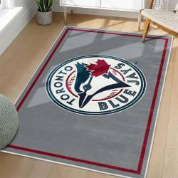 MLB Toronto Blue Jays Area Rug Non-Slip Baseball Carpet Home Decor Gift Idea For Fans TBJ151