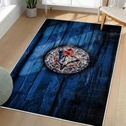 MLB Toronto Blue Jays Area Rug Non-Slip Baseball Carpet Home Decor Gift Idea For Fans TBJ152