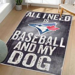 MLB Toronto Blue Jays Area Rug Non-Slip Baseball Carpet Home Decor Gift Idea For Fans TBJ164