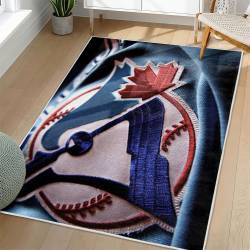 MLB Toronto Blue Jays Area Rug Non-Slip Baseball Carpet Home Decor Gift Idea For Fans TBJ168