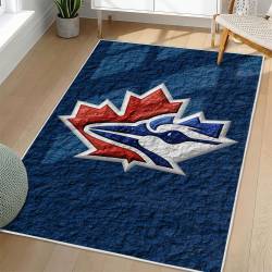 MLB Toronto Blue Jays Area Rug Non-Slip Baseball Carpet Home Decor Gift Idea For Fans TBJ171