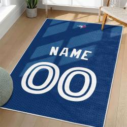 MLB Toronto Blue Jays Area Rug Non-Slip Baseball Carpet Home Decor Gift Idea For Fans TBJ175