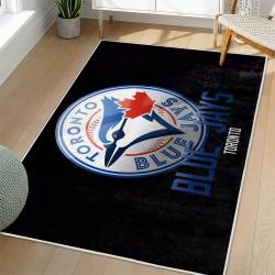 MLB Toronto Blue Jays Area Rug Non-Slip Baseball Carpet Home Decor Gift Idea For Fans TBJ176