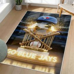 MLB Toronto Blue Jays Area Rug Non-Slip Baseball Carpet Home Decor Gift Idea For Fans TBJ180