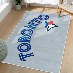 MLB Toronto Blue Jays Area Rug Non-Slip Baseball Carpet Home Decor Gift Idea For Fans TBJ184