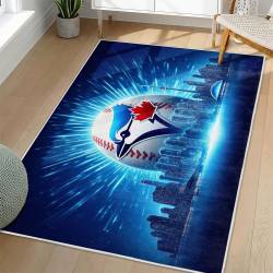 MLB Toronto Blue Jays Area Rug Non-Slip Baseball Carpet Home Decor Gift Idea For Fans TBJ186